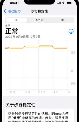 江岸iPhone手机维修如何在iPhone开启'步行稳定性通知'