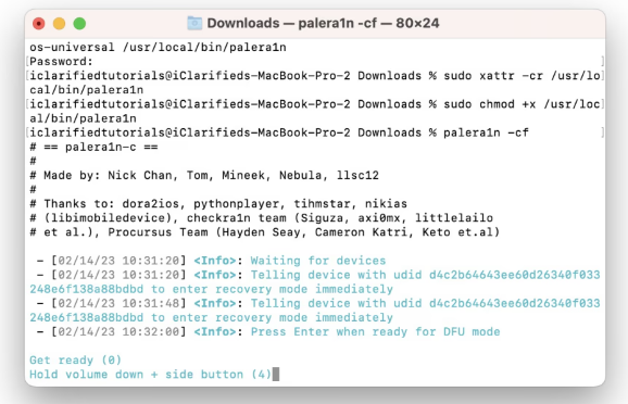 如何使用palera1n越狱？palera1n越狱 iOS 15.0 - 16.3.1教程