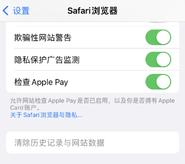 江岸苹果手机维修分享Safari 浏览器清除历史记录无法使用怎么办 