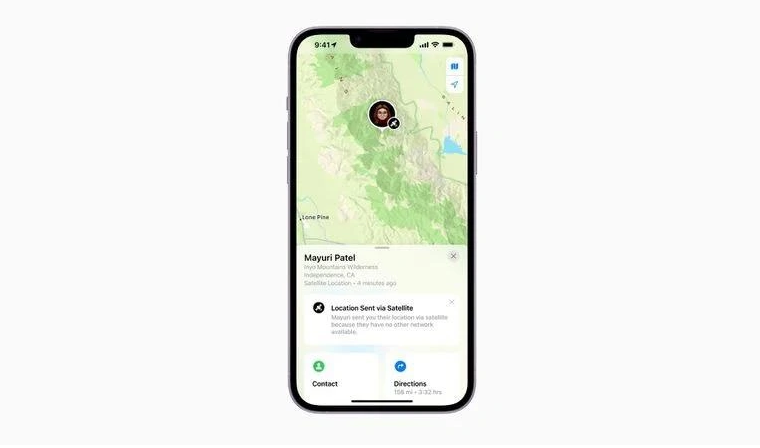 江岸苹果14维修分享iPhone14系列中 FindMy功能通过卫星分享位置方法教程 