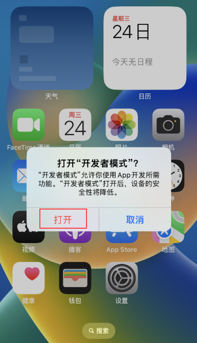 江岸苹果手机维修分享如何打开开发者模式 